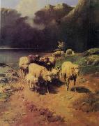 unknow artist Sheep 190 USA oil painting artist